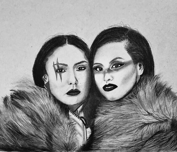 Love Her, 2021. Charcoal 11"x14"