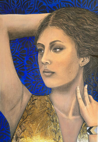 Illuminate, 2026. Pastel and Acrylic Paint on paper, 9"x12"